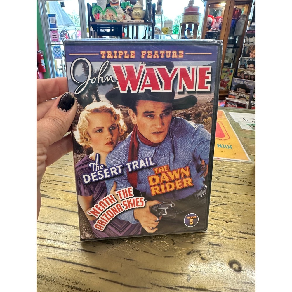 Vintage John Wayne Triple Feature DVD Sealed